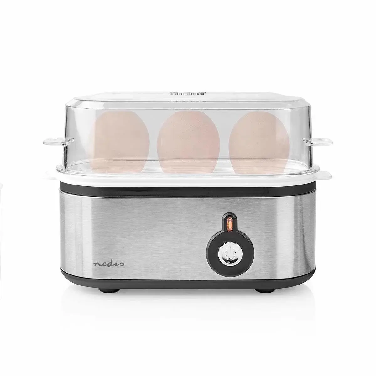 Nedis egg Boiler | 3 Egg | Desilitermål | Aluminium / Sort