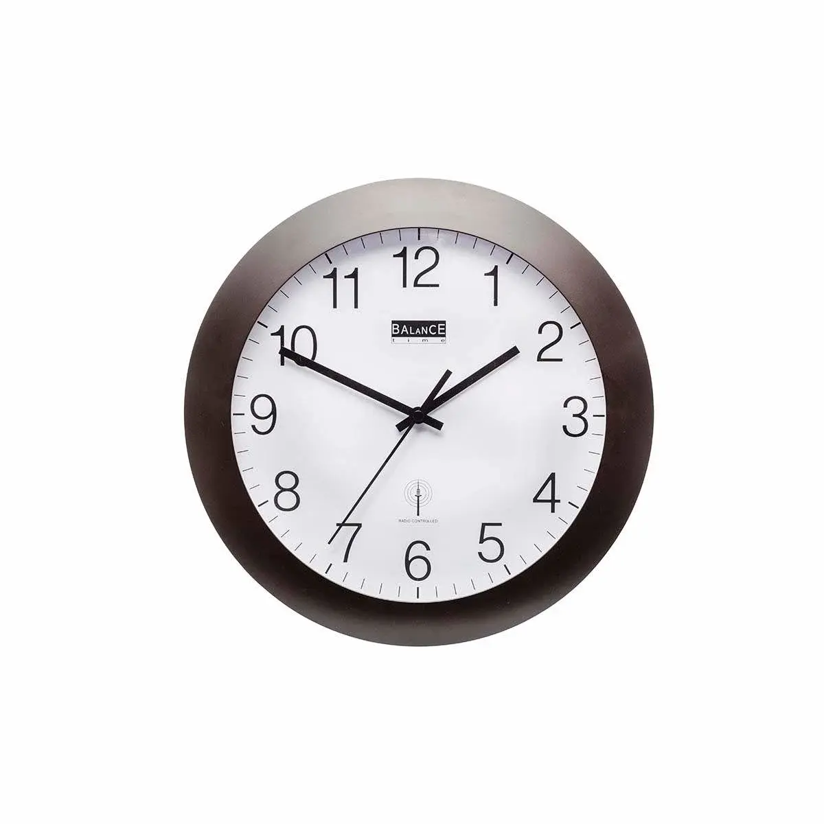 Nedis Radiostyrt Veggur 30 cm Analog Hvit/Sort