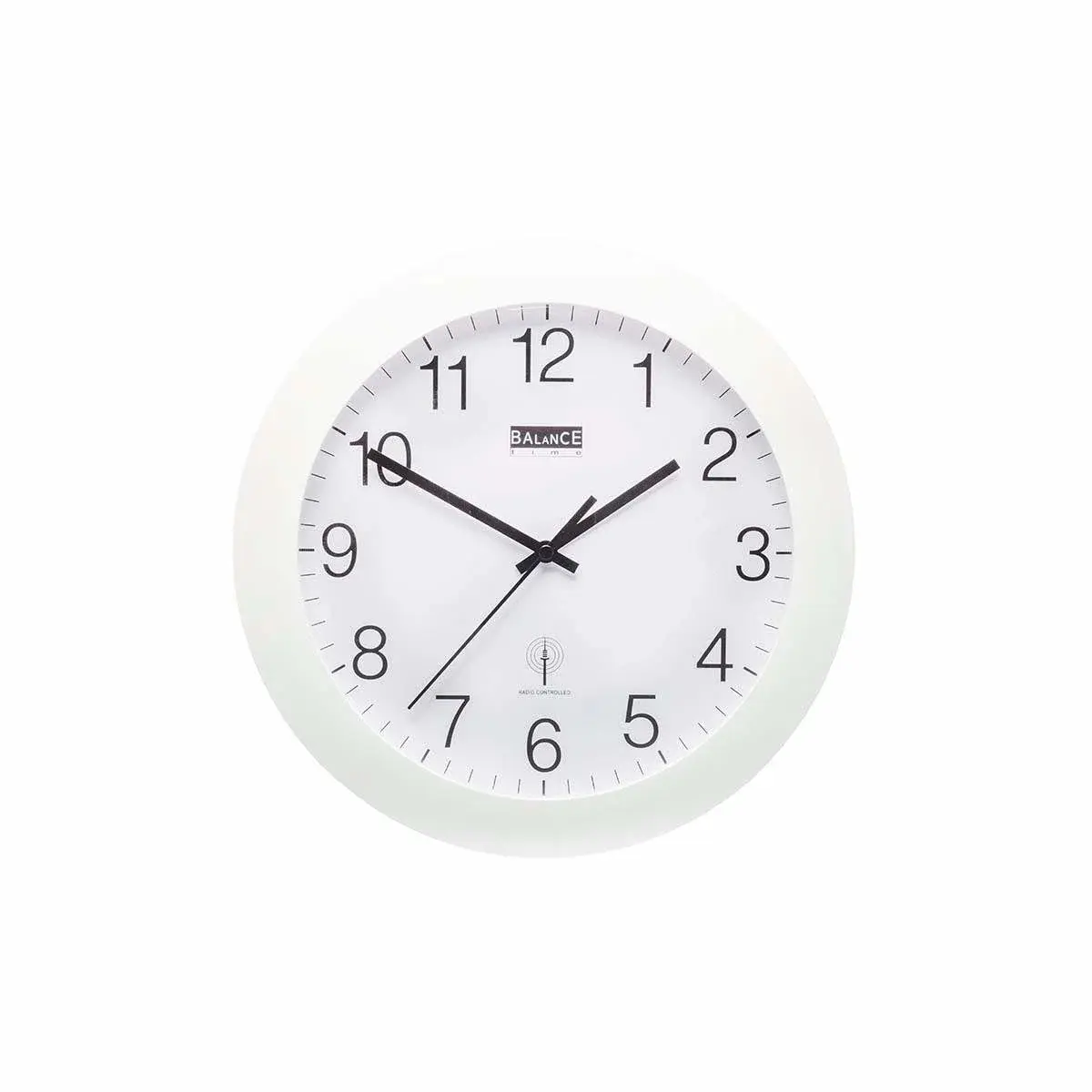 Nedis Radiostyrt Veggur 30 cm Analog Hvit/Sølv