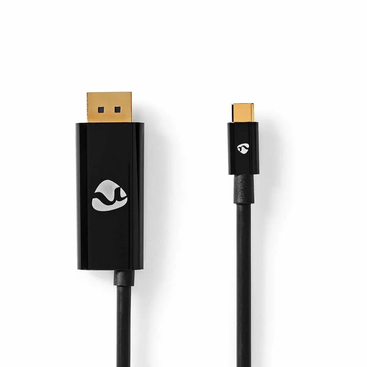 Nedis USB-C™ Adapter | USB 3.2 Gen 1 | USB-C™ Hann | DisplayPort Han / USB-C™ Hunn | 8K@30Hz | 2.00 m | Rund | Nikkel belagt | PVC | S