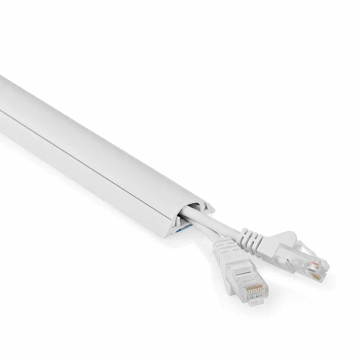 Nedis Kabel Ledelse | Kanal | 1 stk. | Maksimal kabeltykkelse: 12 mm | PVC | Hvit