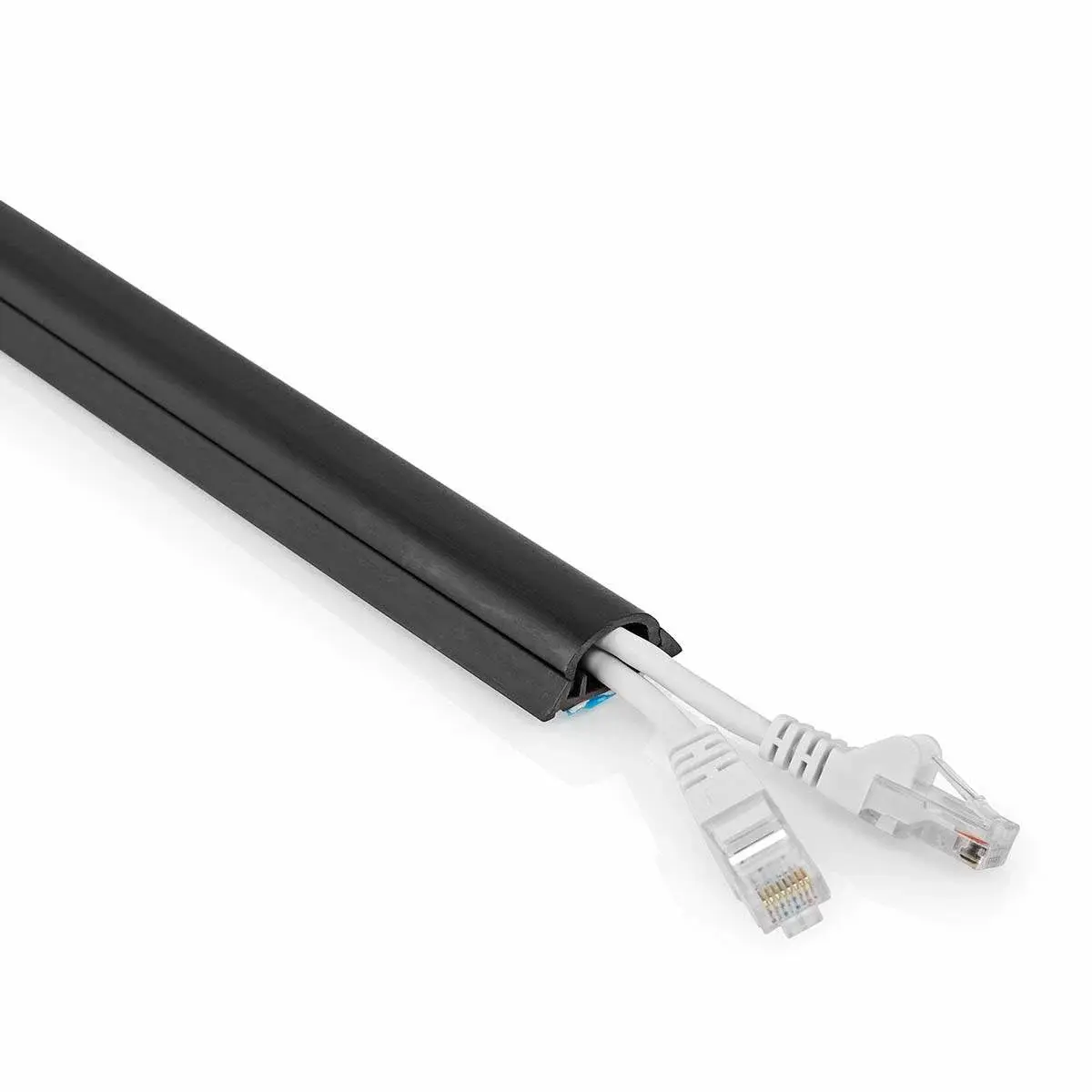Nedis Kabel Ledelse | Kanal | 1 stk. | Maksimal kabeltykkelse: 12 mm | PVC | Sort