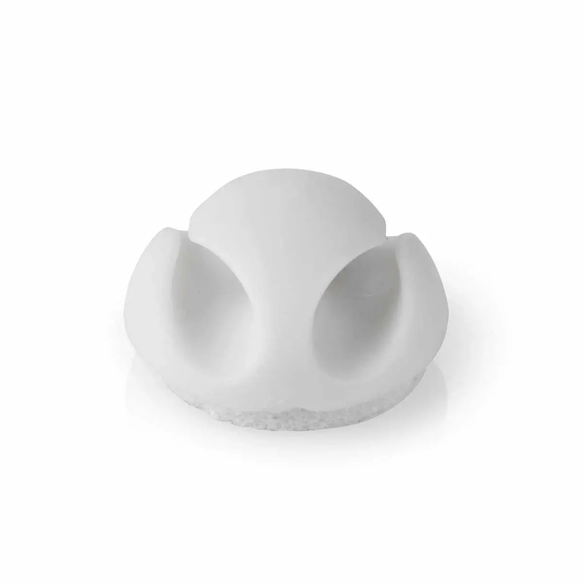 Nedis Kabel Ledelse | Kabelklips | Klikk og Go | 6 stk. | Antall plasser: 2 Spor | Maksimal kabeltykkelse: 5.3 mm | TPE | Hvit