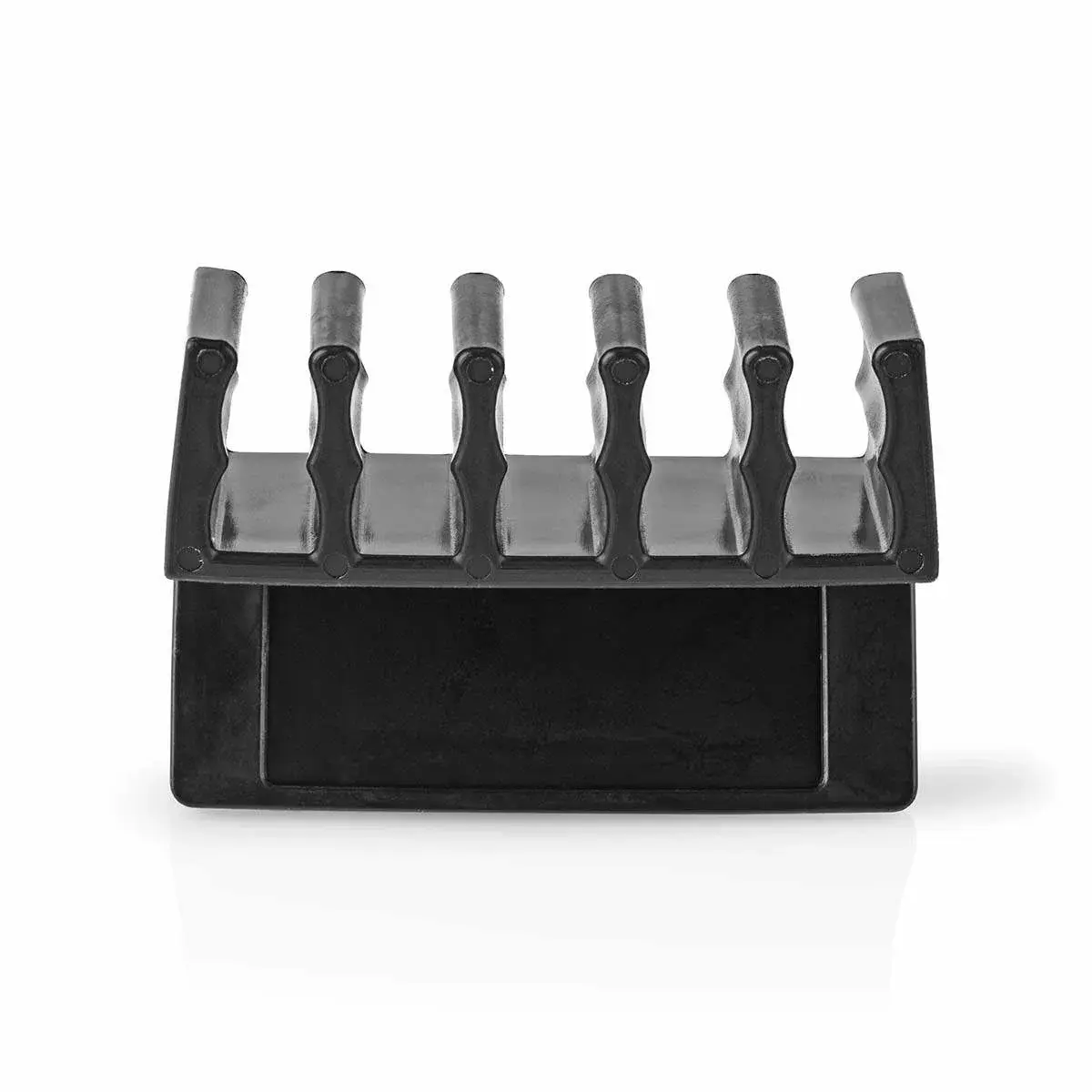 Nedis Kabel Ledelse | Kabelklips | Klikk og Go | 2 stk. | Antall plasser: 5 Spor | Maksimal kabeltykkelse: 7.1 mm | Polypropylene | So