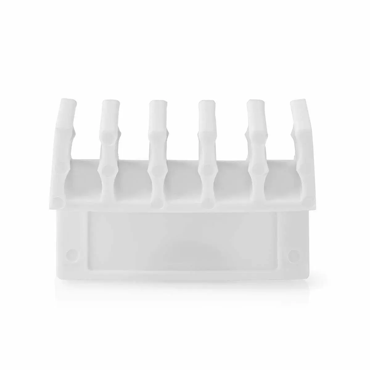 Nedis Kabel Ledelse | Kabelklips | Klikk og Go | 2 stk. | Antall plasser: 5 Spor | Maksimal kabeltykkelse: 7.1 mm | Polypropylene | Hv