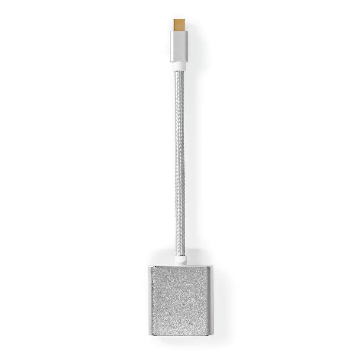 Nedis Mini Displayport-kabel | DisplayPort 1.2 | Mini DisplayPort Han | DVI-D 24+1-Pins Hun | 21.6 Gbps | Gull belagt | 0.20 m | Rund