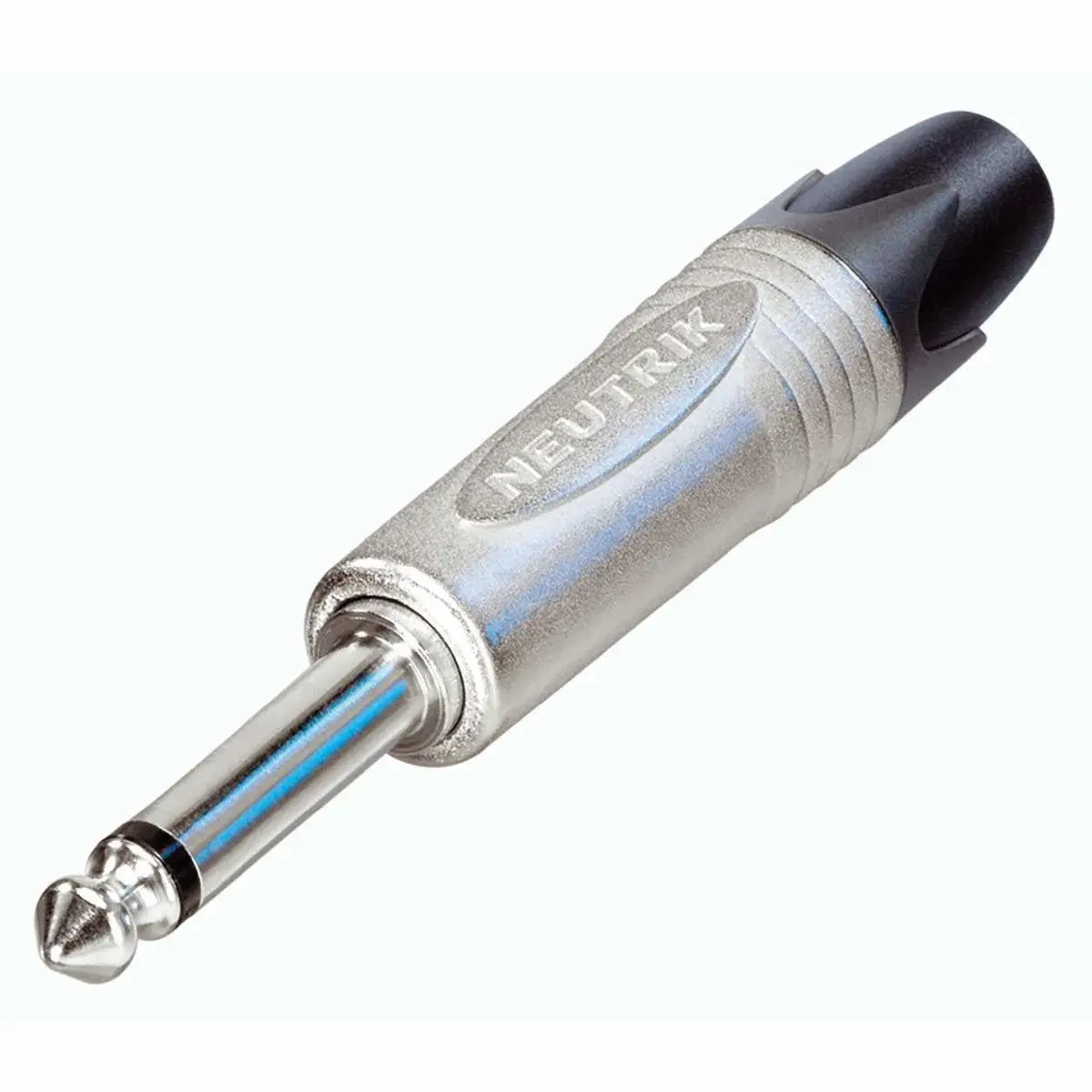 Nedis 1/4" profesjonell telefonplugg, 2-polet, nikkelkontakter, nikkelskall