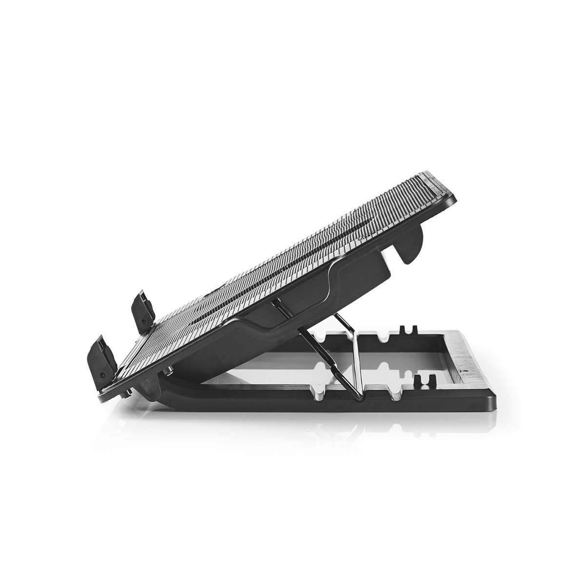 Nedis Notatbokstativ | Antall vifter: 2 | USB-Strøm | Antall vinkler: 4 | 18 " | 1200 rpm | LED