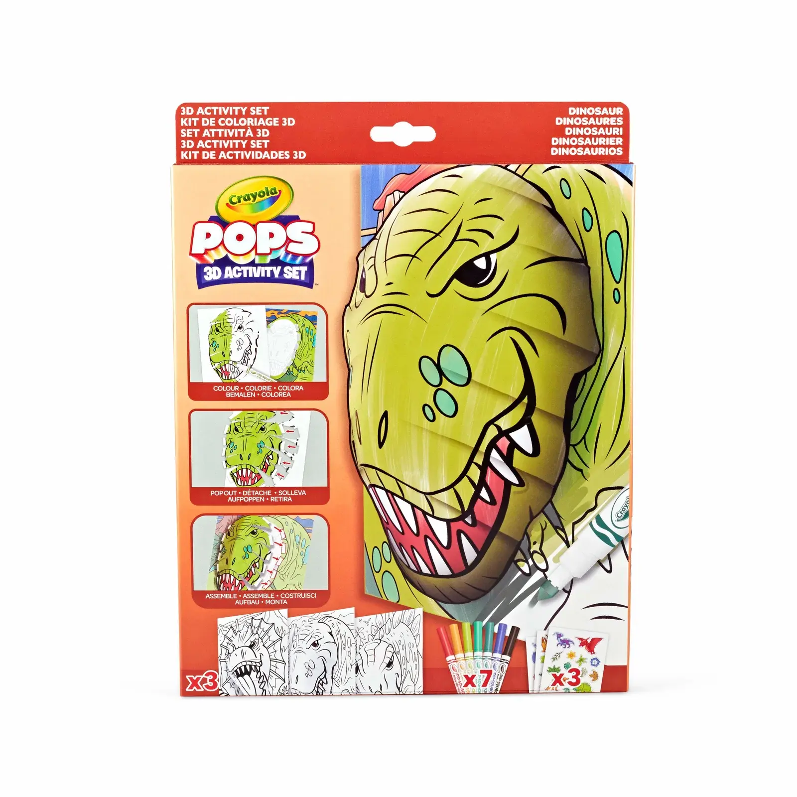 Crayola Crayola Pops 3D Dinosaurer