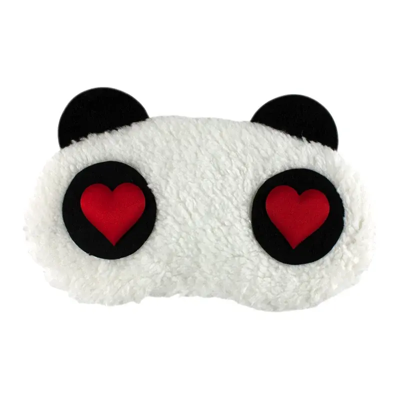 eStore Forelsket Panda, Fluffy Sovemaske for reiser og avslapping
