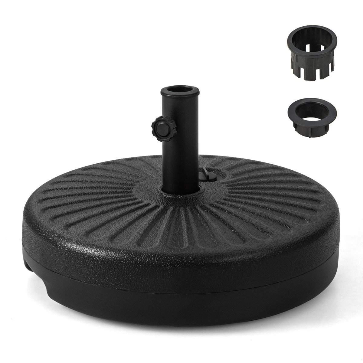 CWY Fyllbart rundt paraplystativ med en diameter på 50 cm for maks 34 kg sort