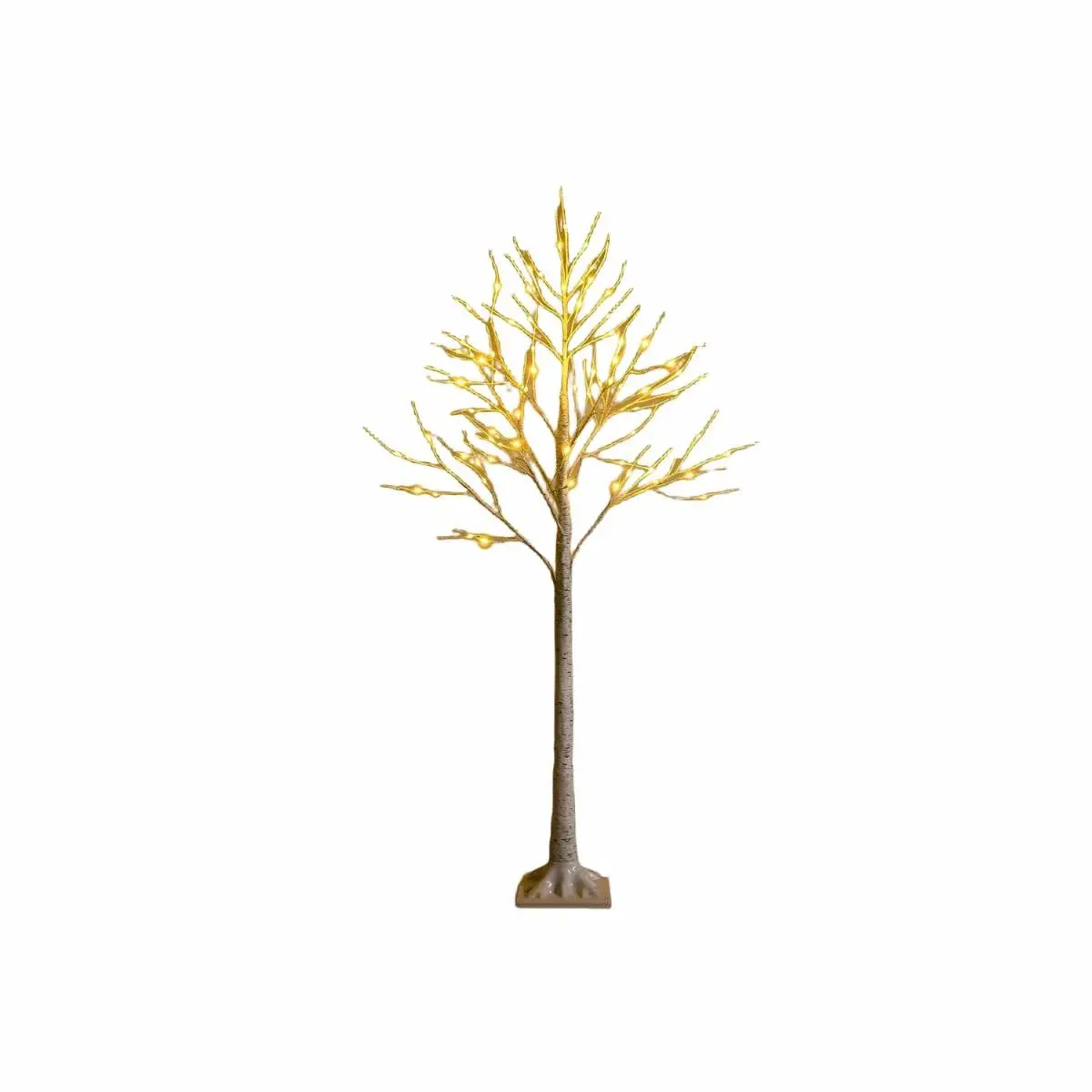 CWY 150 cm LED-lystre bjørketre med varmhvite LED-lys
