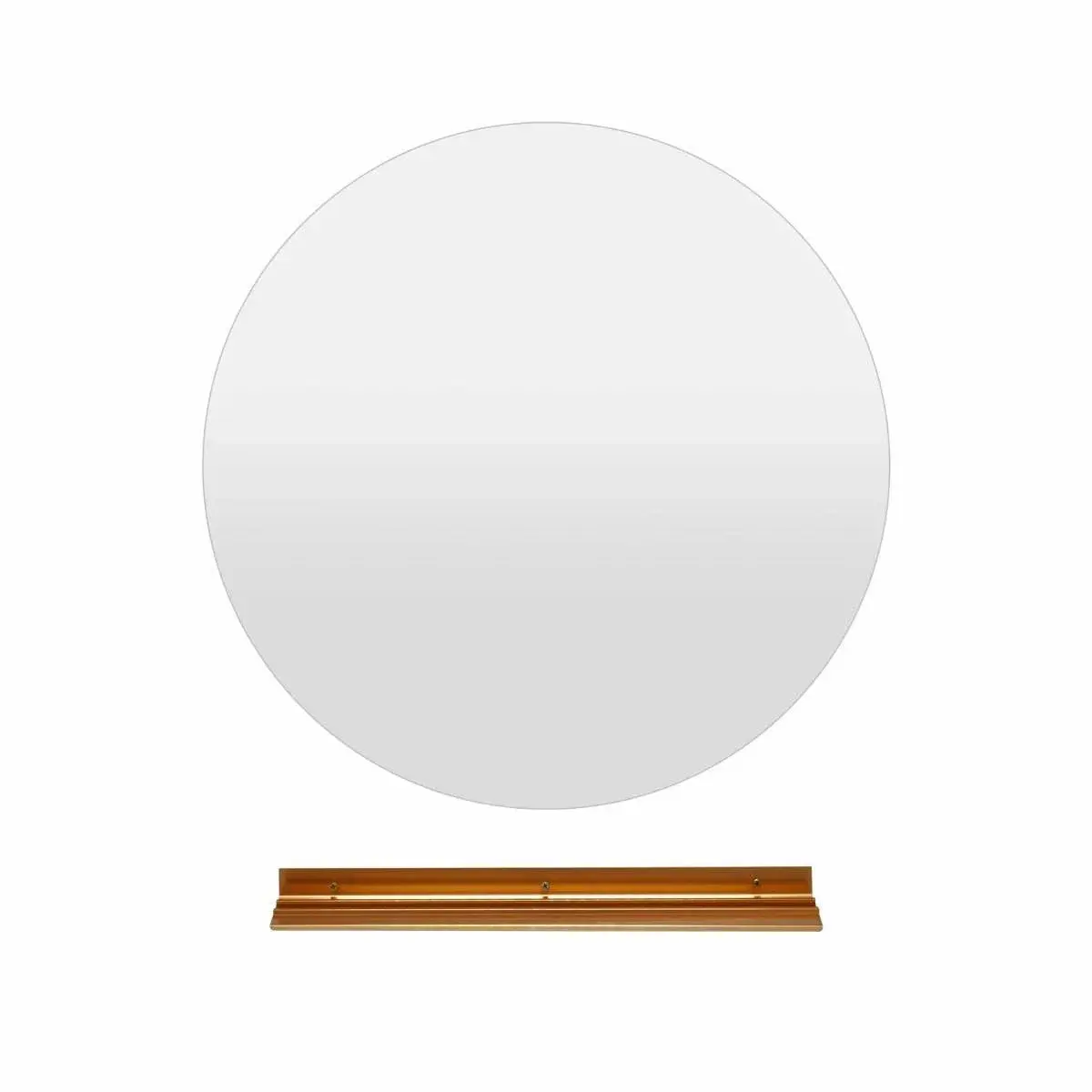 CWY Ø60cm rundt baderomsspeil med belysning & berøringsbryter & minnefunksjon veggspeil