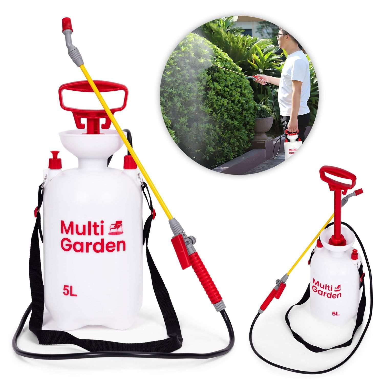 Multigarden Trykksprøyte 5L, hage, håndholdt, lang lanse, MultiGarden