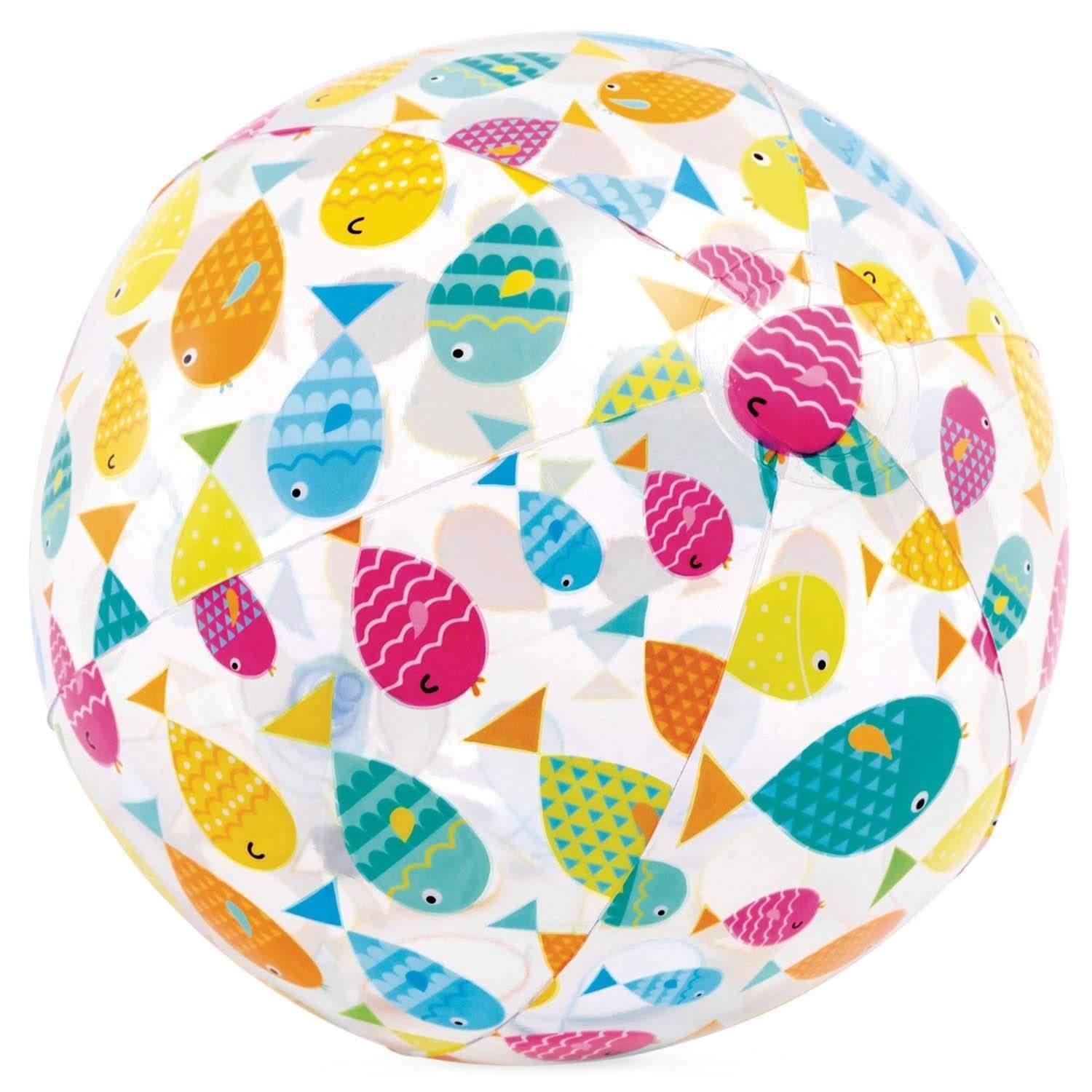 B2X Oppblåsbar badeball med glade fisker 51 cm INTEX 59040