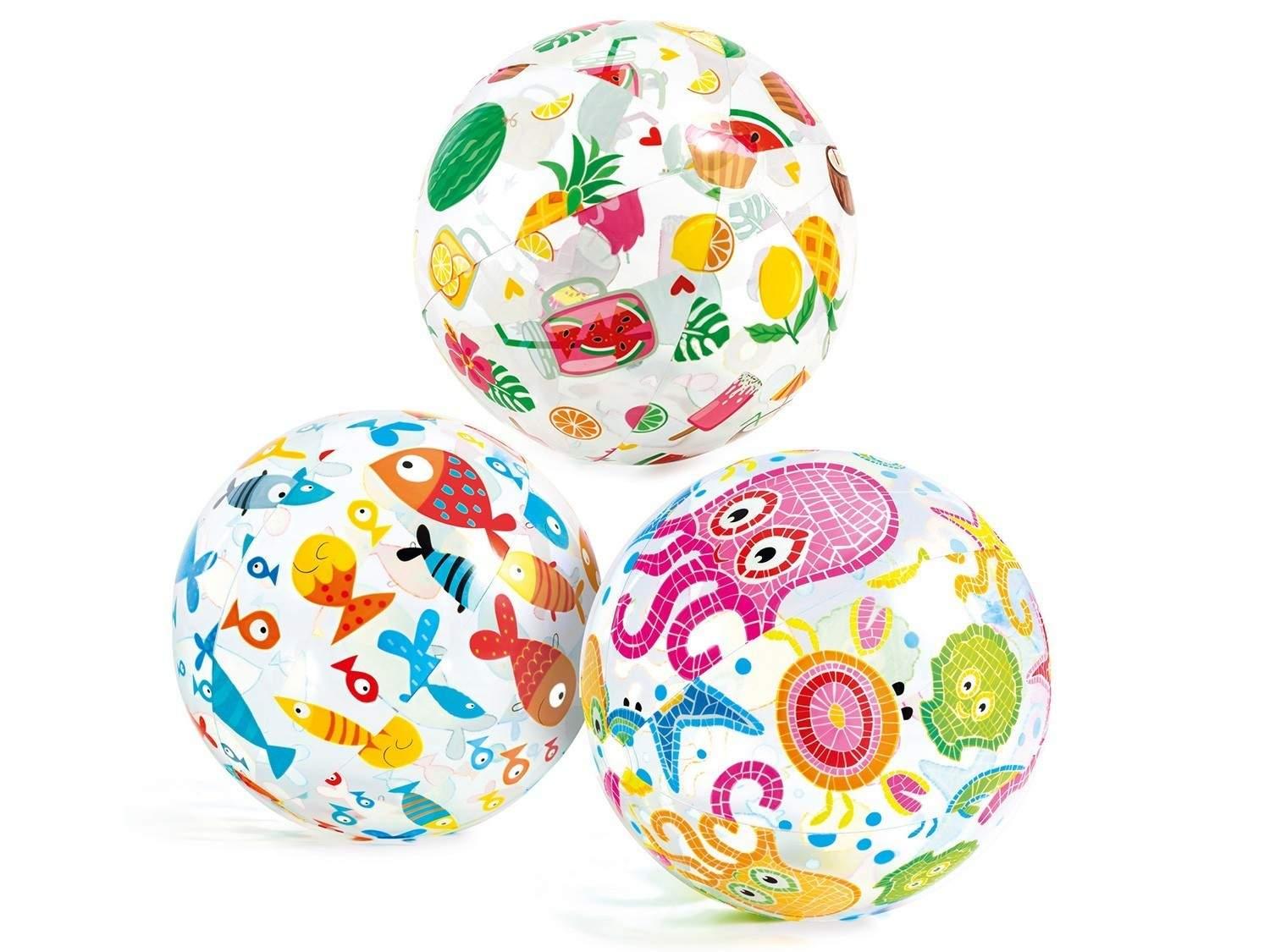 B2X Oppblåsbar badeball med 51 cm INTEX 59040 fisketrykk