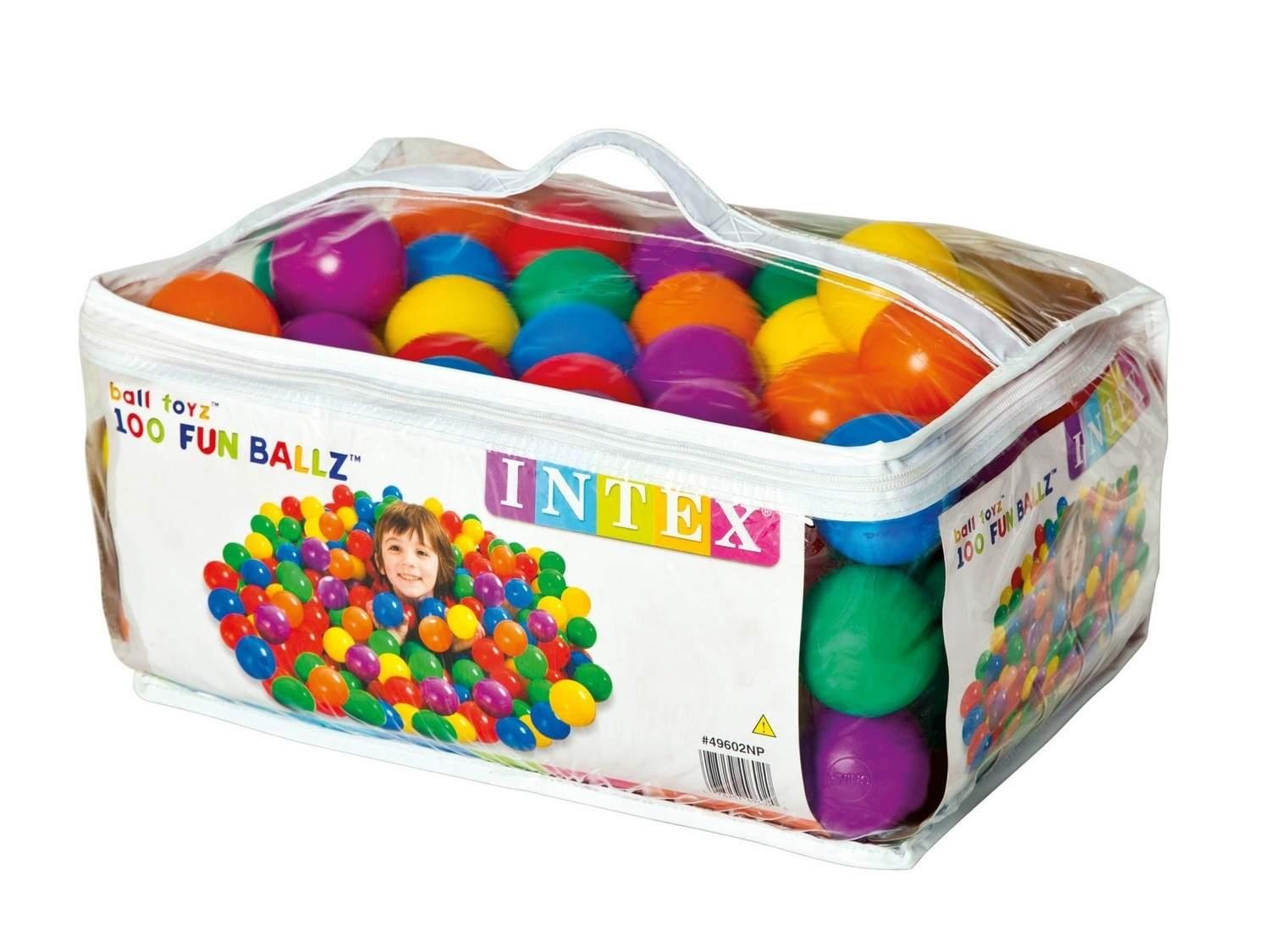 B2X 100 baller til svømmebassenget, plaskebassenget, lekeplassen, INTEX 49602