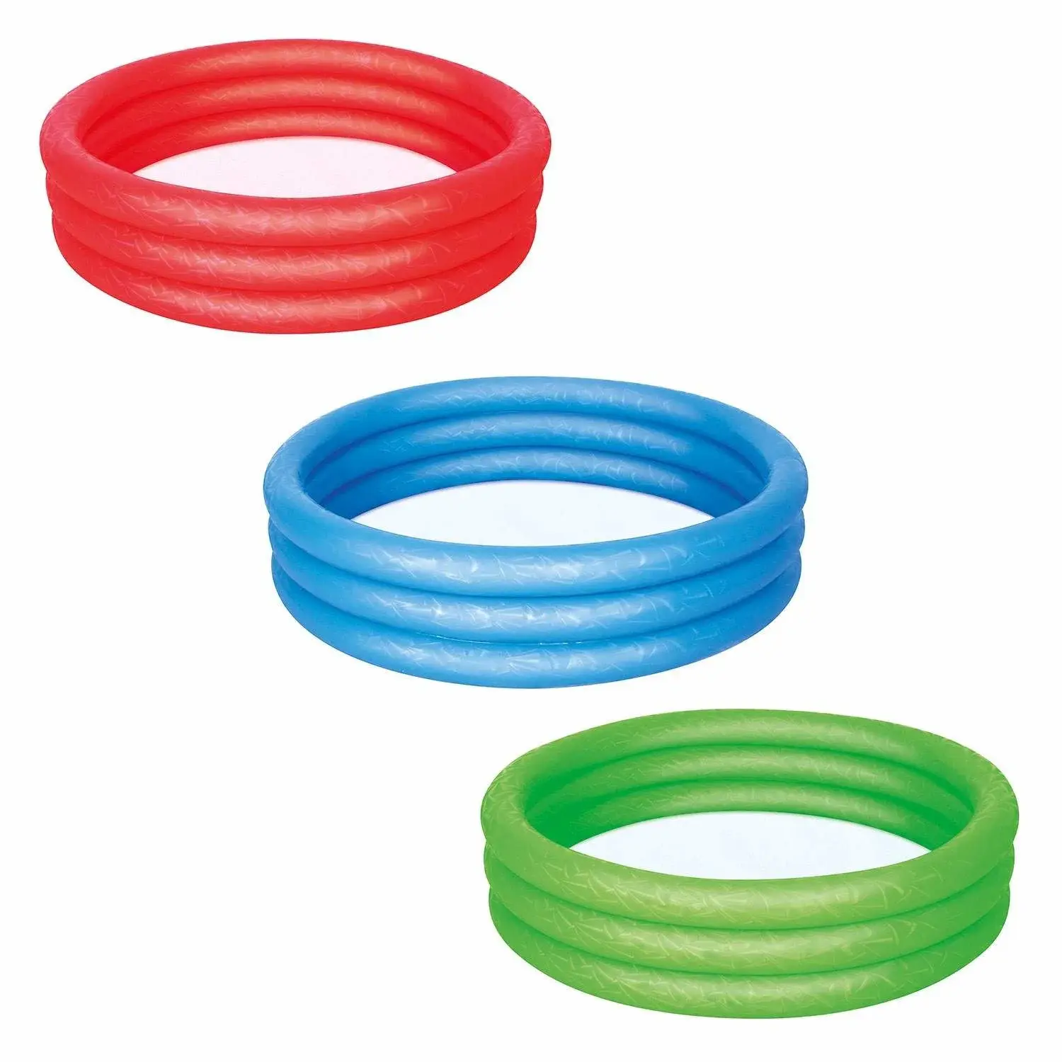 B2X Barnebasseng 102 x 25 cm 3 farger Bestway 51024 blå