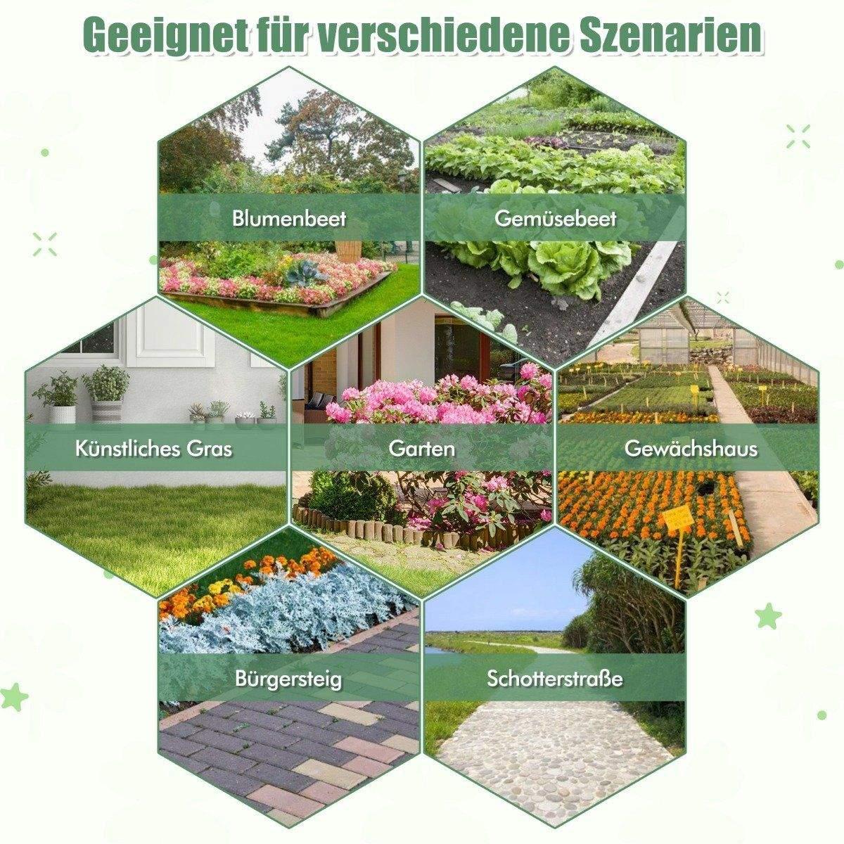 Northix Ugrasbekjempende fleece 50m² hagefleece mot ugress ugressfilm PP svart 50 x 1m-100 g/m²