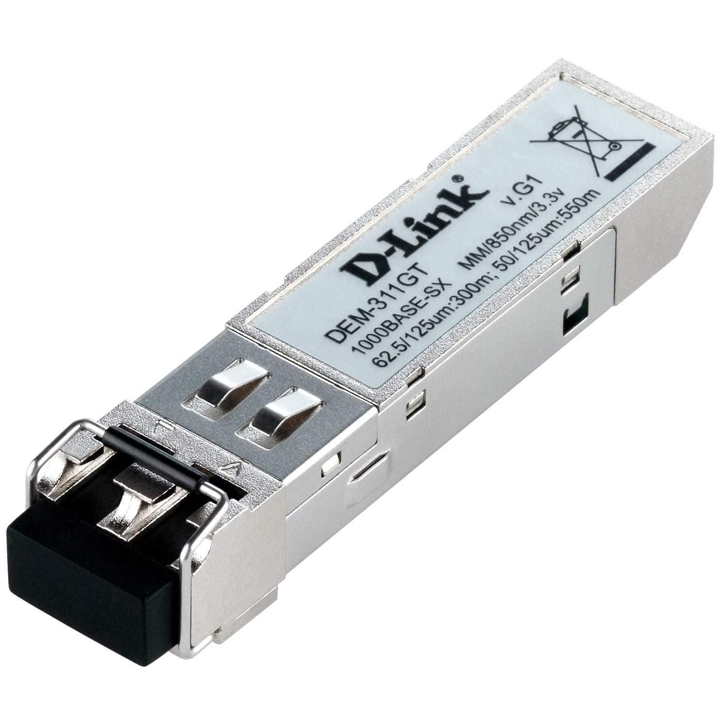 D-Link DEM-311GT 1-ports Mini-GBIC SFP til 1000BaseSX Ethernet-modul 550m