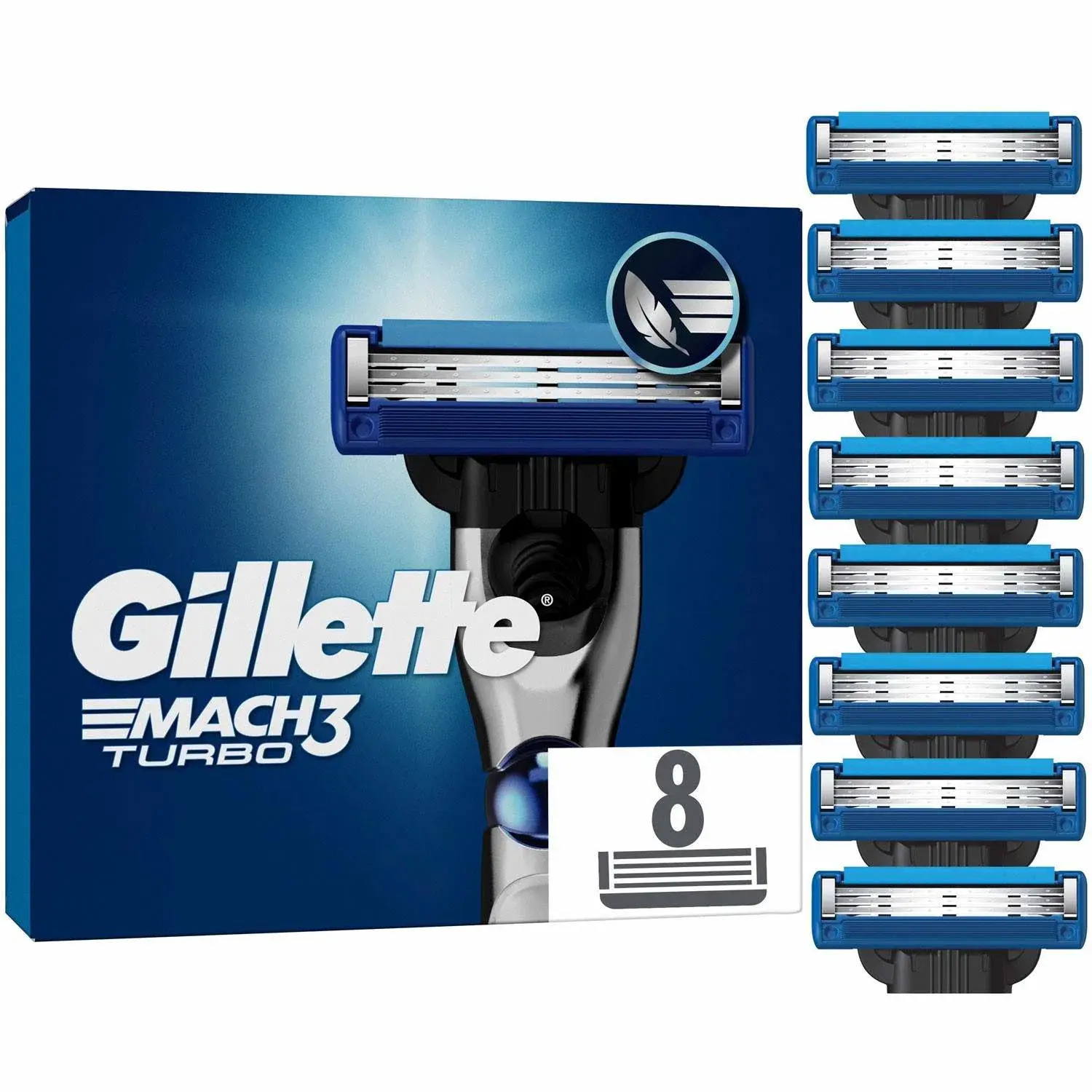 Gillette Barberblader Mach3 Turbo 8stk
