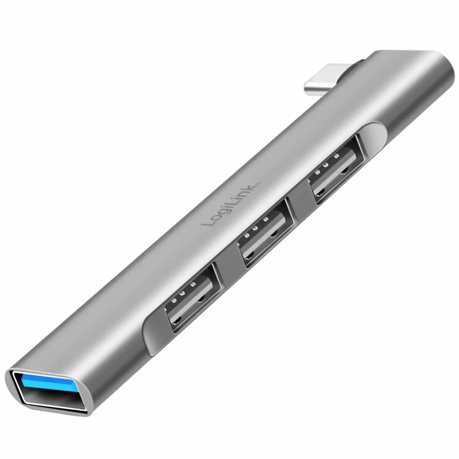 LogiLink Ultraslank 4-ports USB-C-hub 1 x USB-A3.0, 3 x USB-A2.0