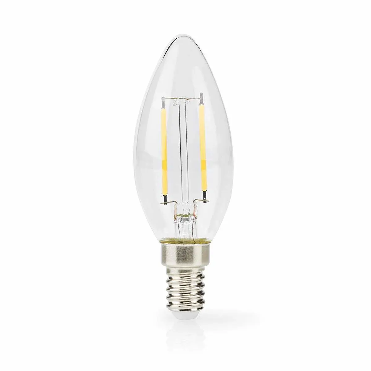 Nedis LED-glødelampe E14 | Stearinlys | 2,2 W | 470 lm | 2700 K | Varm hvit | Retro stil | 1 stk | Klar