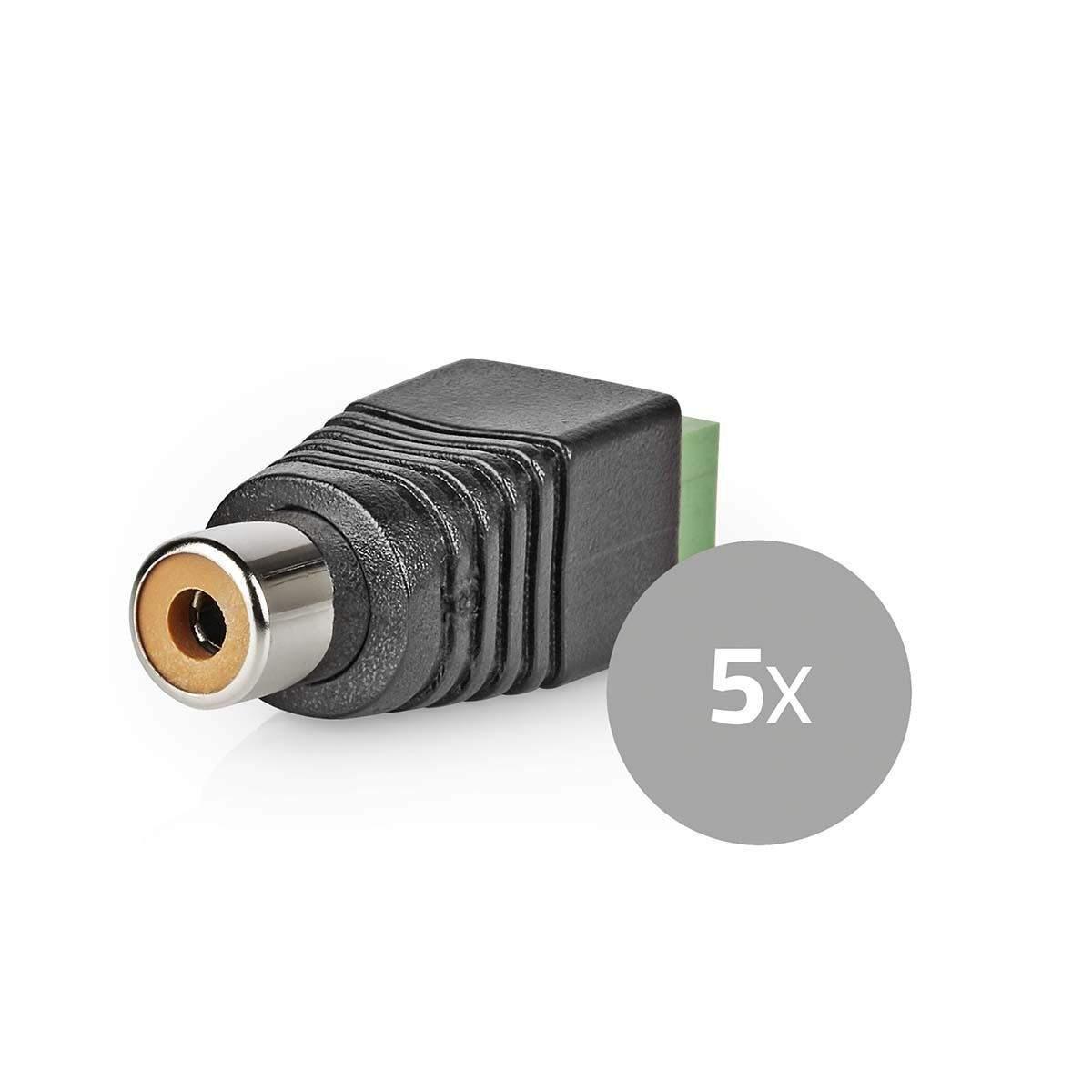 Nedis CCTV Security Connector | 2-veis terminalblokk | DIN Hun | Hunn | Grøn / Sort