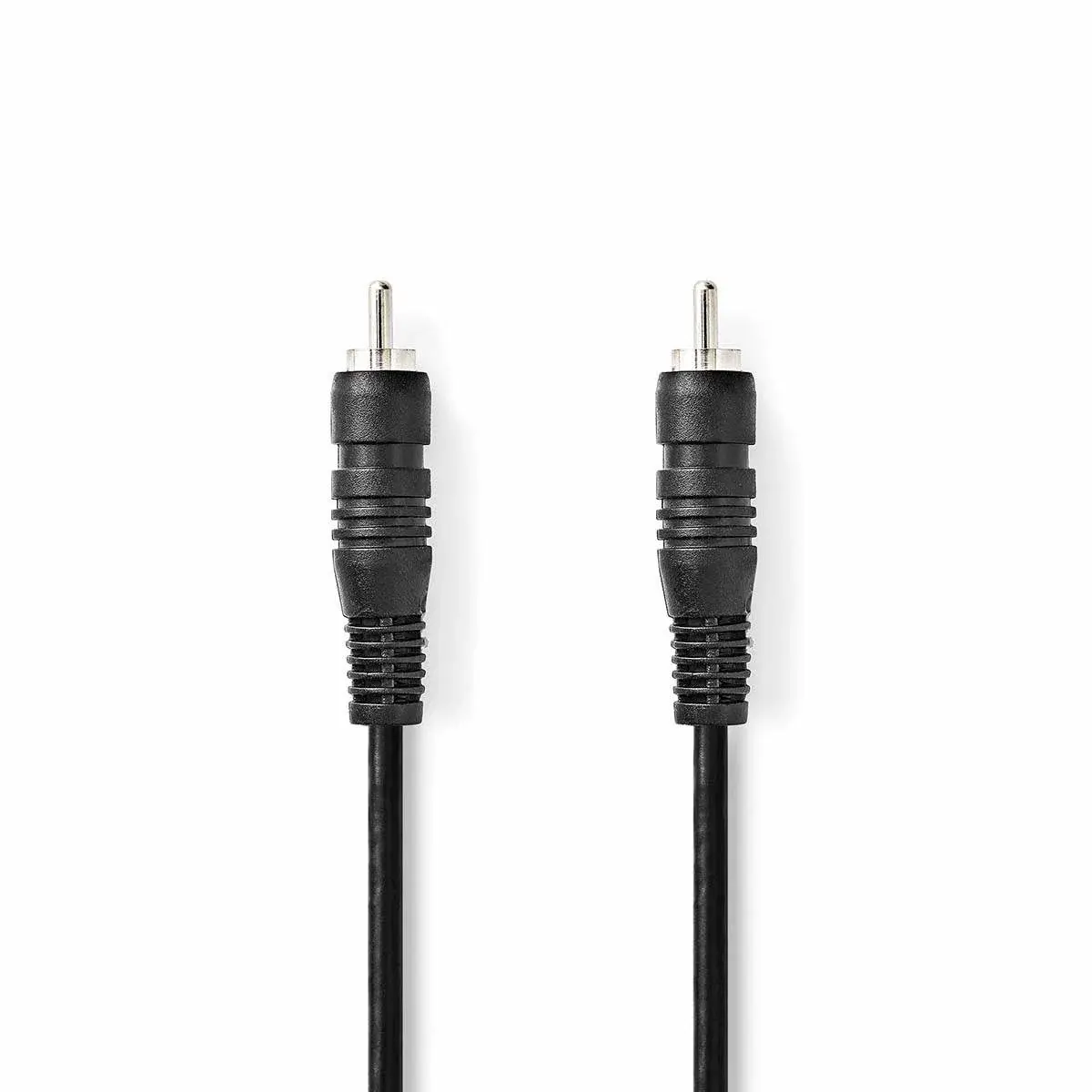 Nedis Digital Audio Cable | RCA Han | RCA Han | Nikkel belagt | 1.00 m | Rund | PVC | Sort | Konvolutt