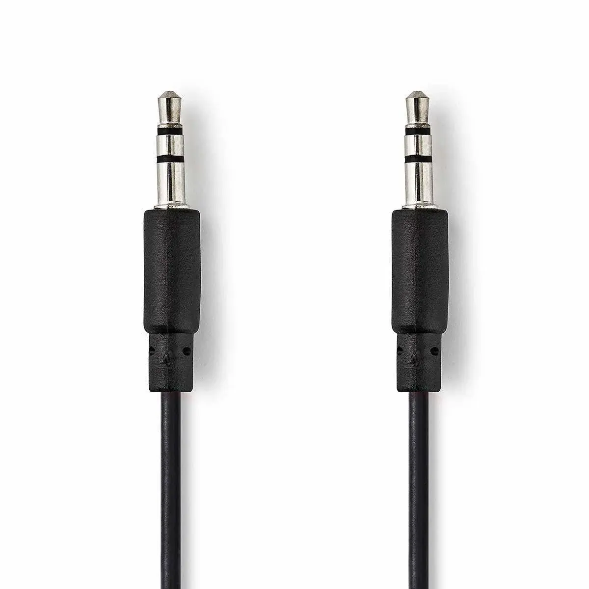 Nedis Stereo lydkabel | 3.5 mm Han | 3.5 mm Han | Nikkel belagt | 1.00 m | Opprullet | Sort | Konvolutt