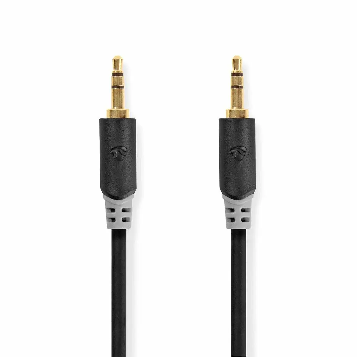 Nedis Stereo lydkabel | 3.5 mm Han | 3.5 mm Han | Gull belagt | 0.50 m | Rund | Antrasitt | Vindus boks