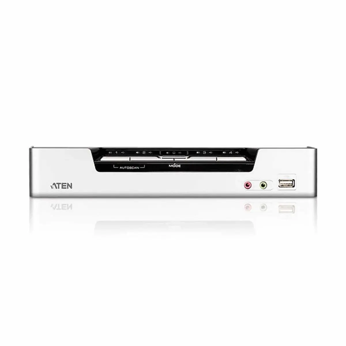Aten 4-ports USB HDMI KVM-svitsj med lyd og hub