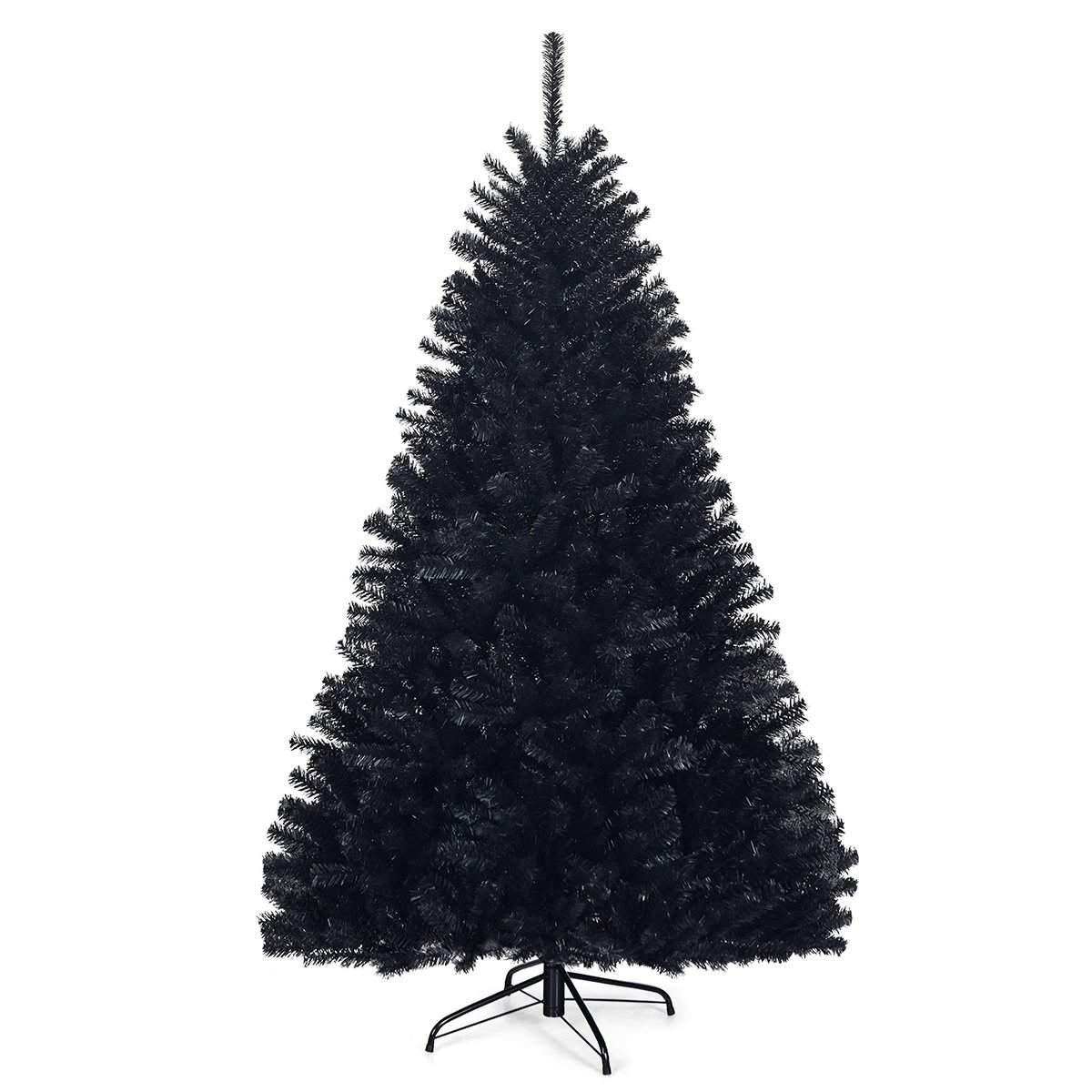 Northix Sort 180 cm sammenleggbart Halloween-tre – PVC-grener, innendørs/utendørs