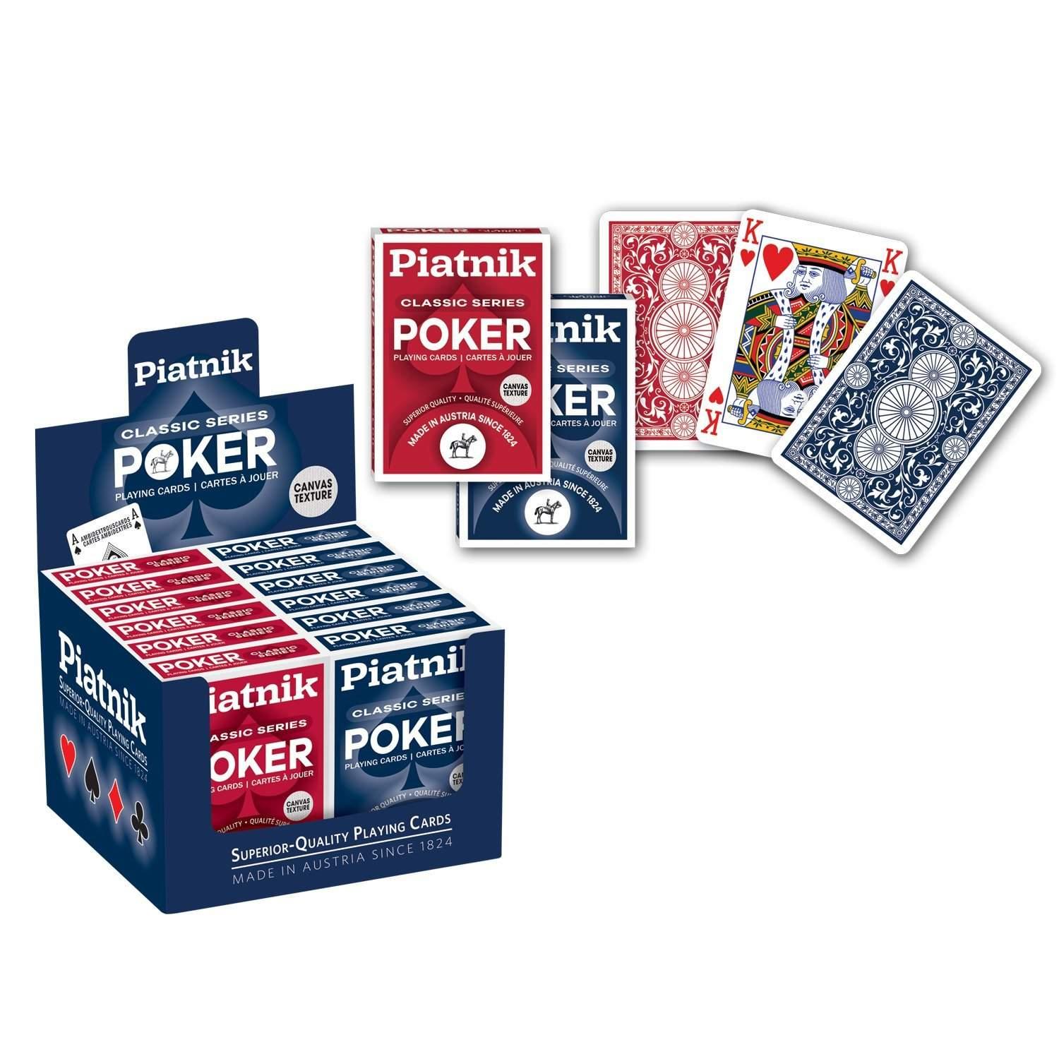 Northix Pokerspillkort, standardstørrelse, slitesterk plastbelegg