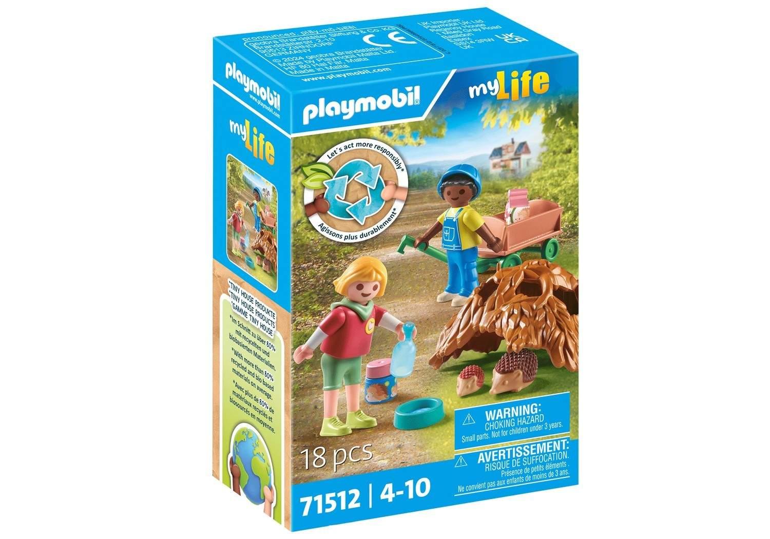 Playmobil Playmobil My Life Care Of The Hedgehog Family 71512