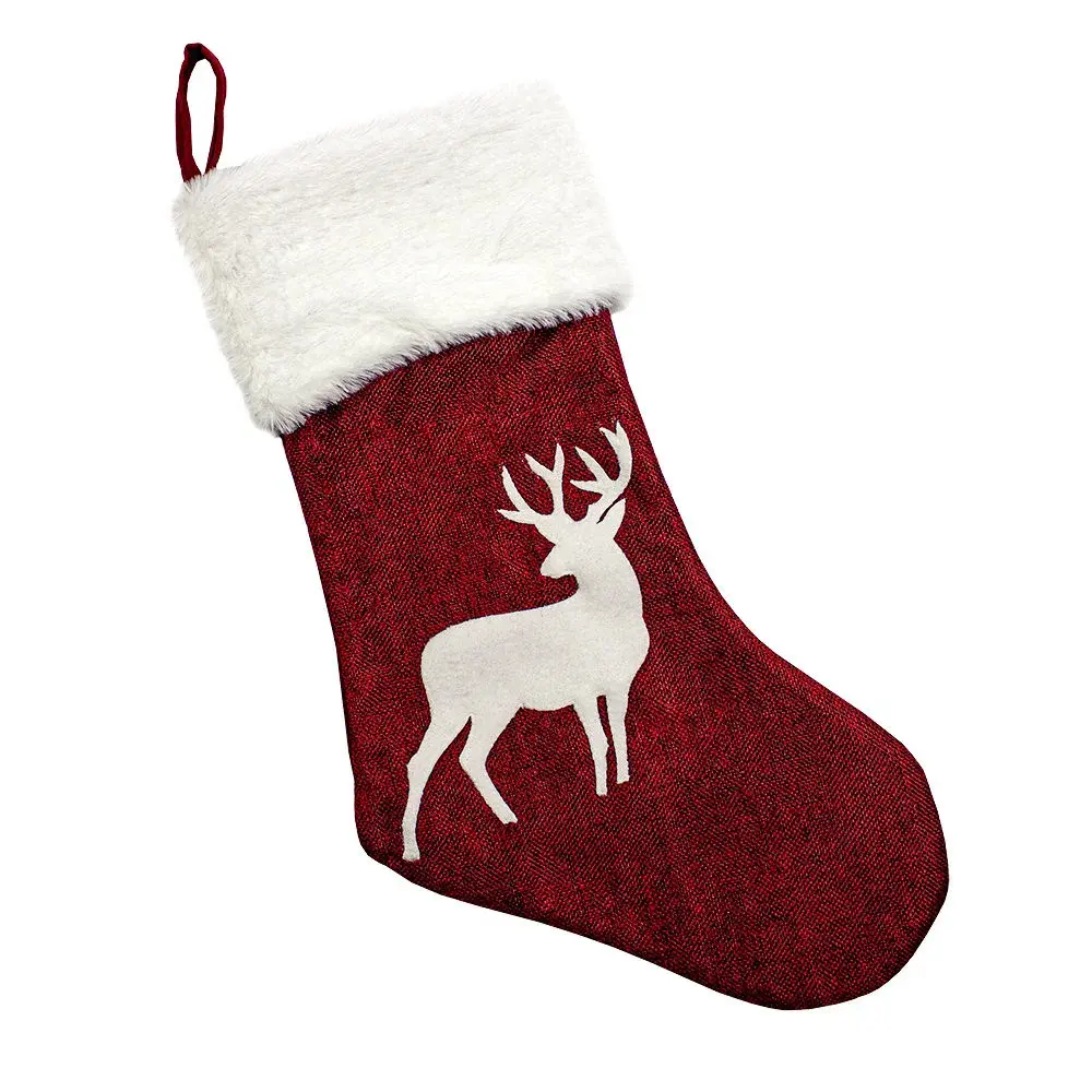 eStore Julestrømpe med Reinsdyrmotiv