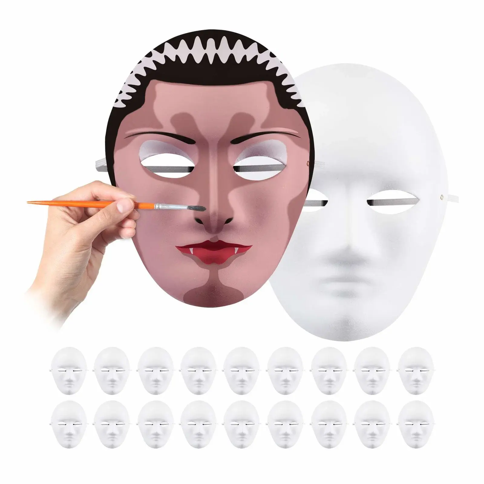RXS Hvit maske sett med 20 stk