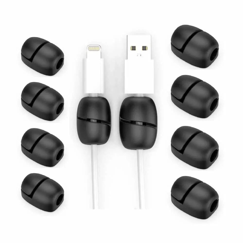 B2X DESIRE2 Deskmate Cable Nuggets Sort 10-pakning