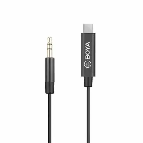 BOYA BOYA Mikrofonadapter USB-C - 3,5 mm BY-K2 TRS - Hann - Hann TRS
