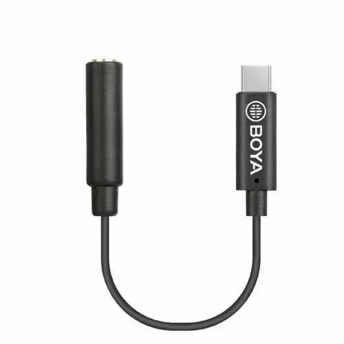 BOYA BOYA Mikrofonadapter USB-C - 3,5 mm BY-K4 hann - TRS hunn