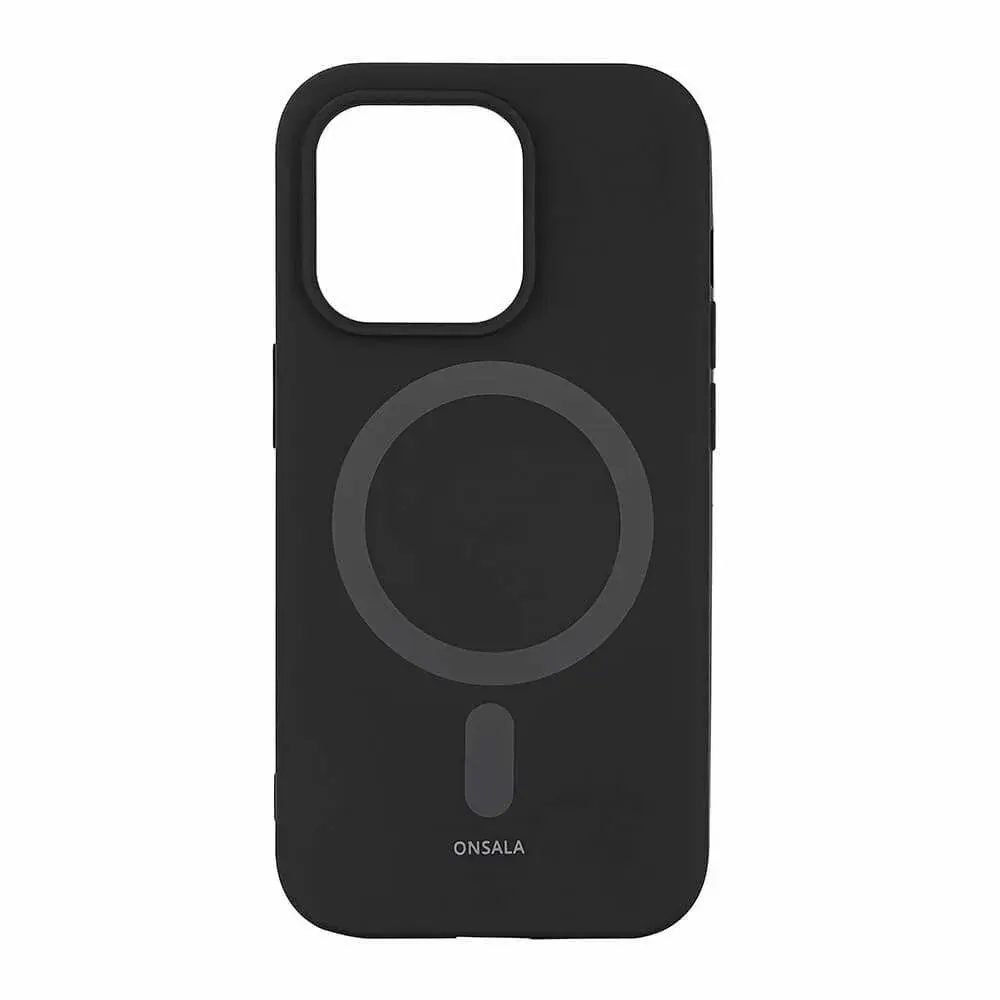 Onsala ONSALA Bakdeksel Silikon MagSeries iPhone 14 Pro 6.1" Svart
