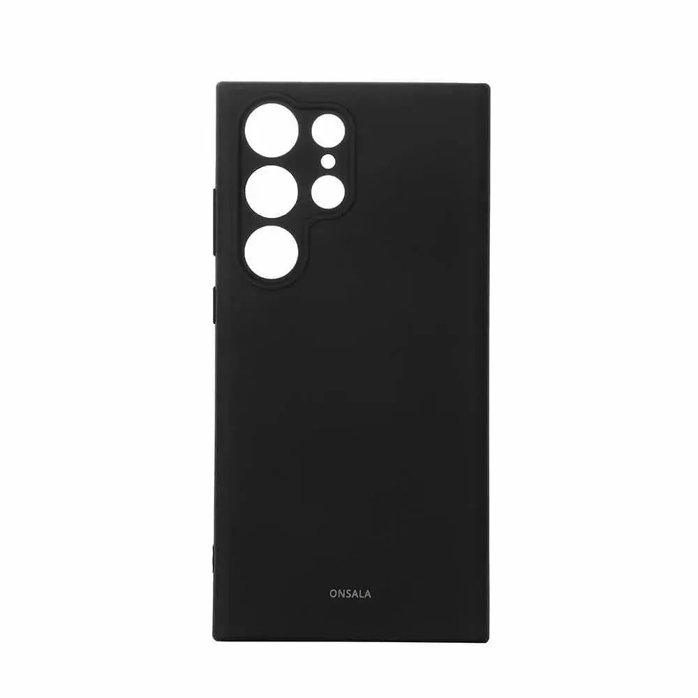 Onsala ONSALA Bakdeksel Silikon Samsung S23 5G Ultra Black