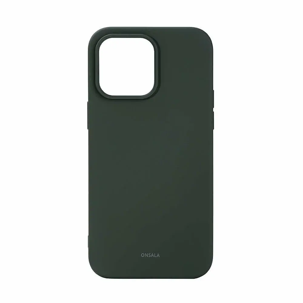 Onsala ONSALA Bakdeksel Silikon iPhone 14 Pro Max 6,7" Olivengrønn