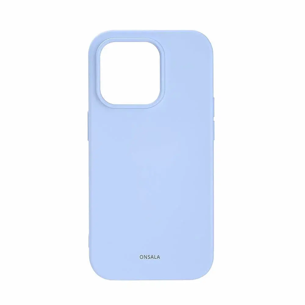 Onsala ONSALA Bakdeksel Silikon iPhone 14 Pro 6.1" Lyseblå