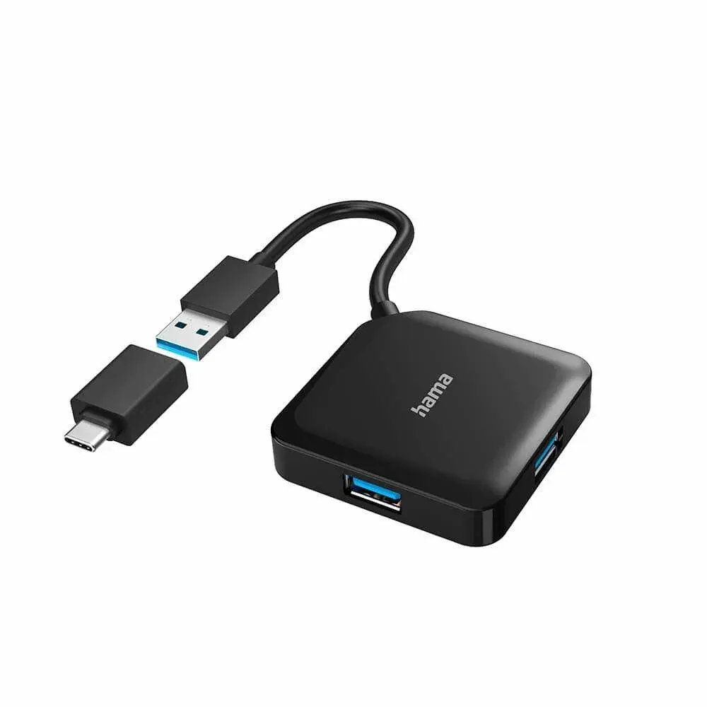 HAMA HAMA Hub USB/USB-C 1:4 1,5 Gbit/s