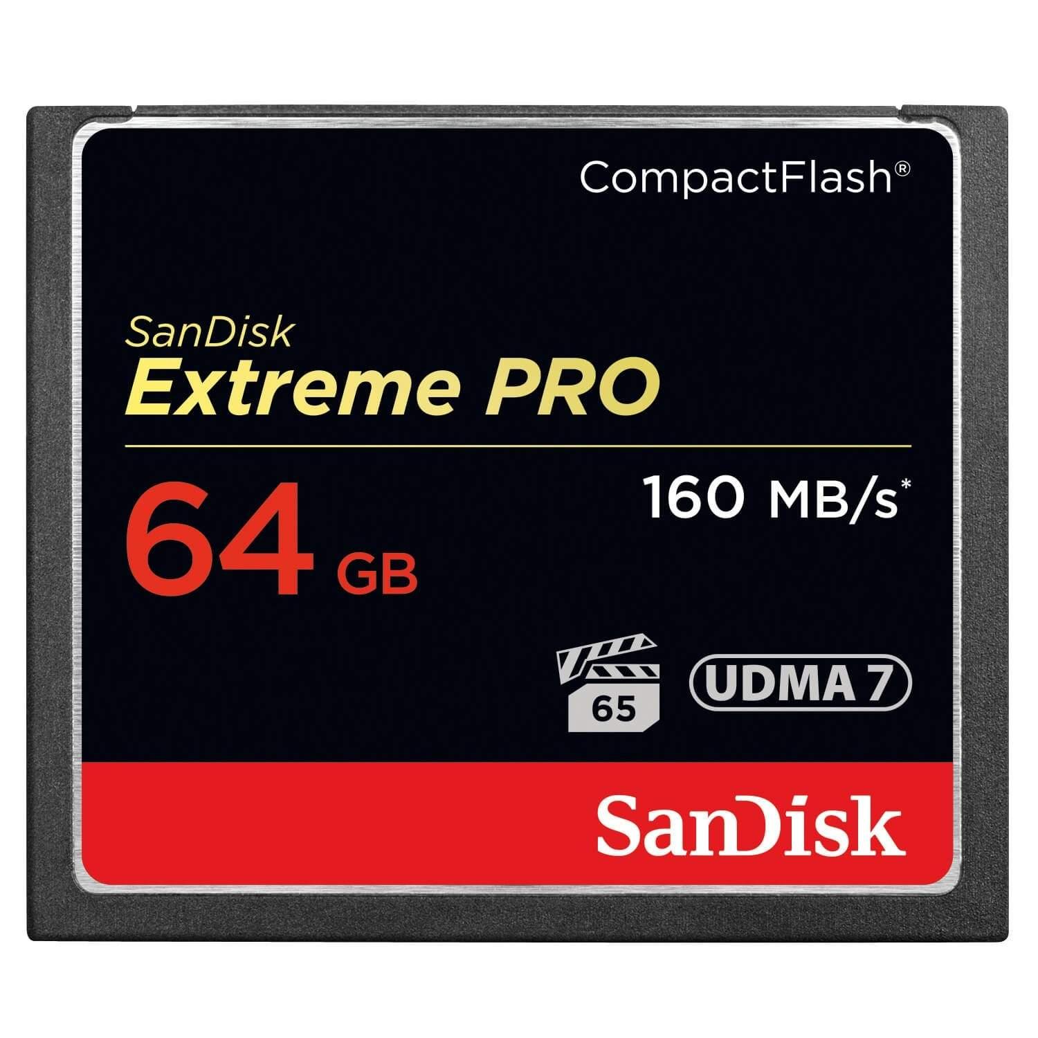 SANDISK SANDISK Minnekort CF Extreme Pro 64GB 160MB/s UDMA7