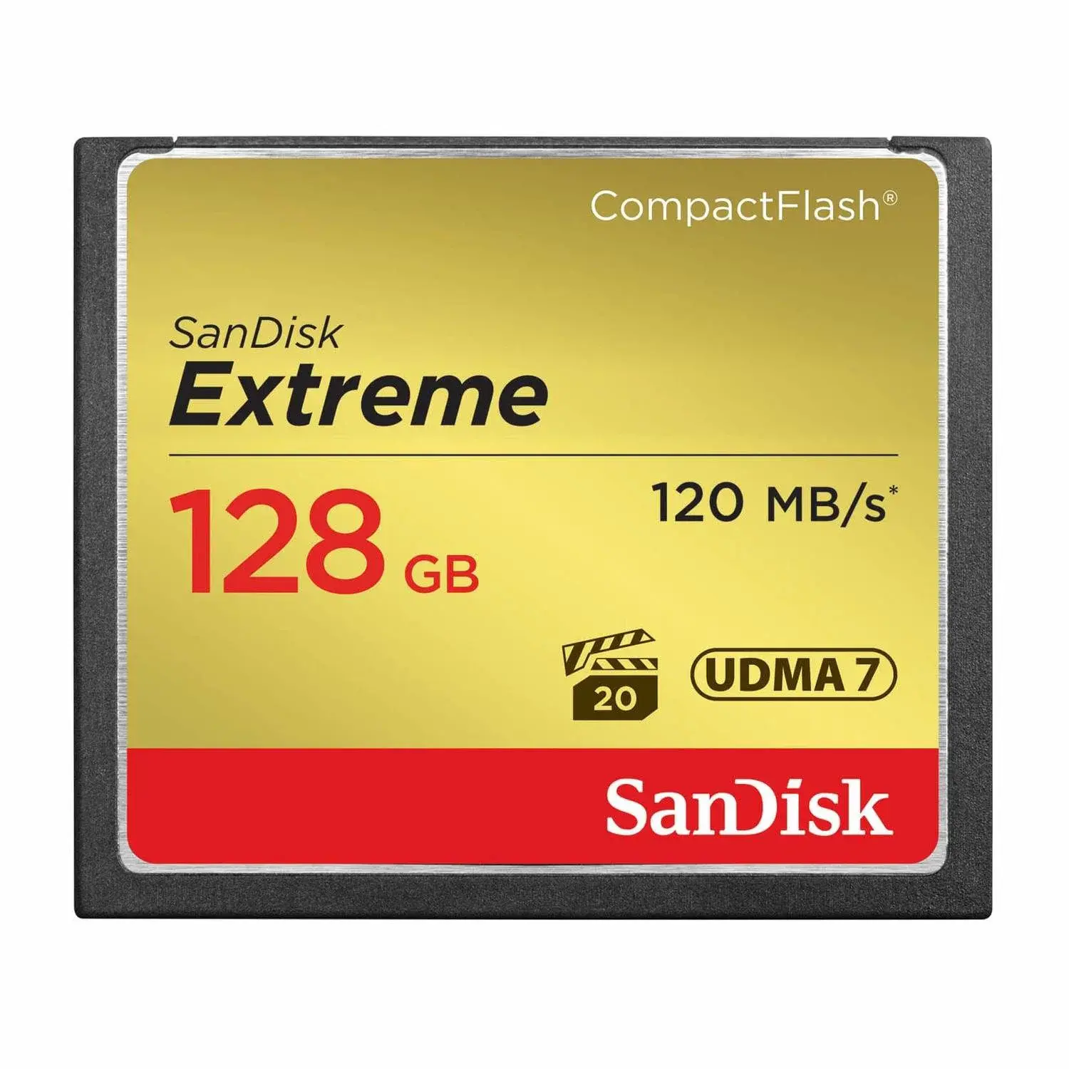 SANDISK SANDISK Minnekort CF Extreme 128GB 120MB/s UDMA7