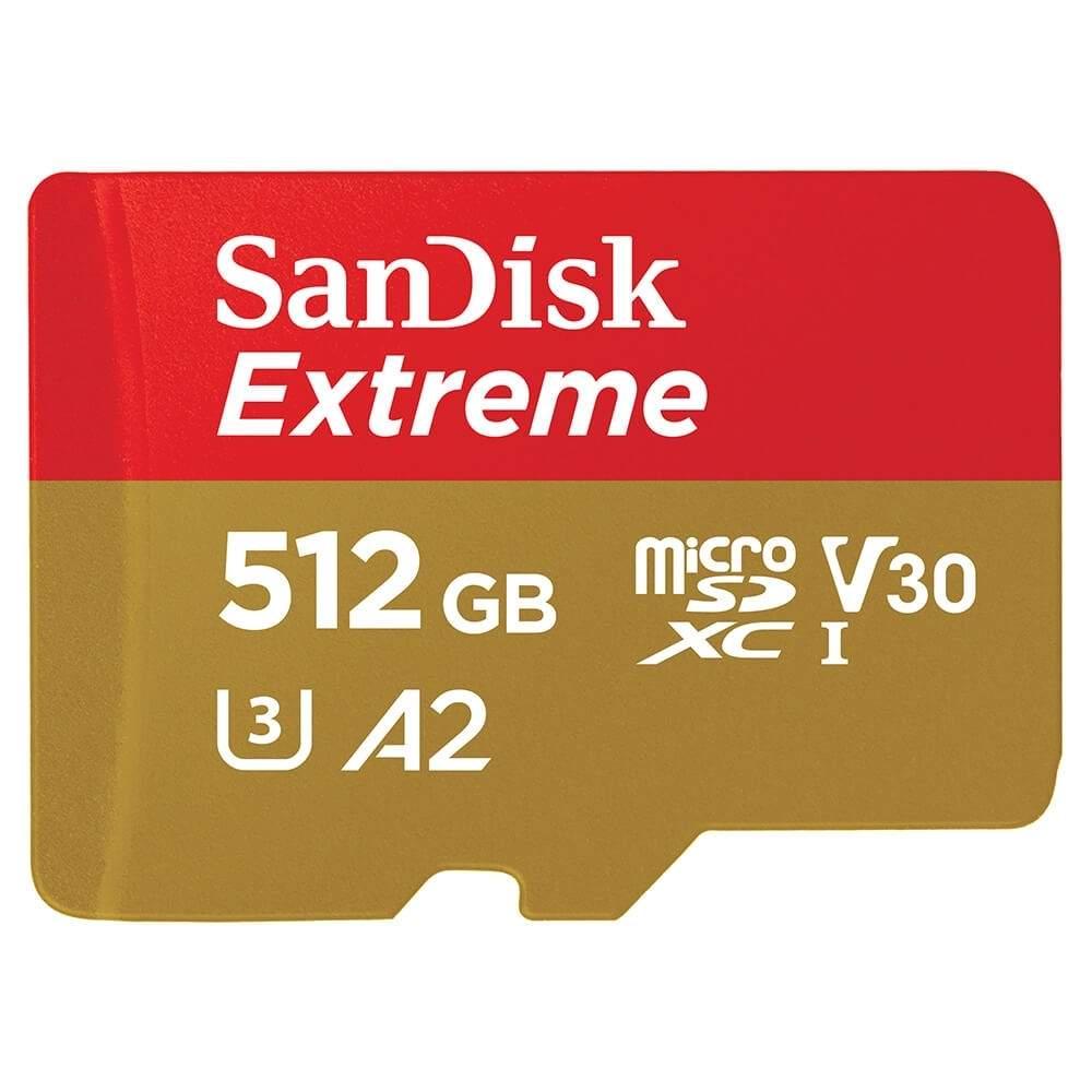 SANDISK SANDISK MicroSDXC Extreme 512GB adapter 190MB/s A2 C10 V30