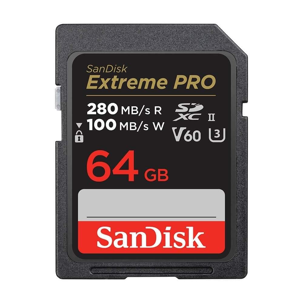 SANDISK SANDISK SD Extreme Pro 64GB 280MB/s V60 C10 UHS-II