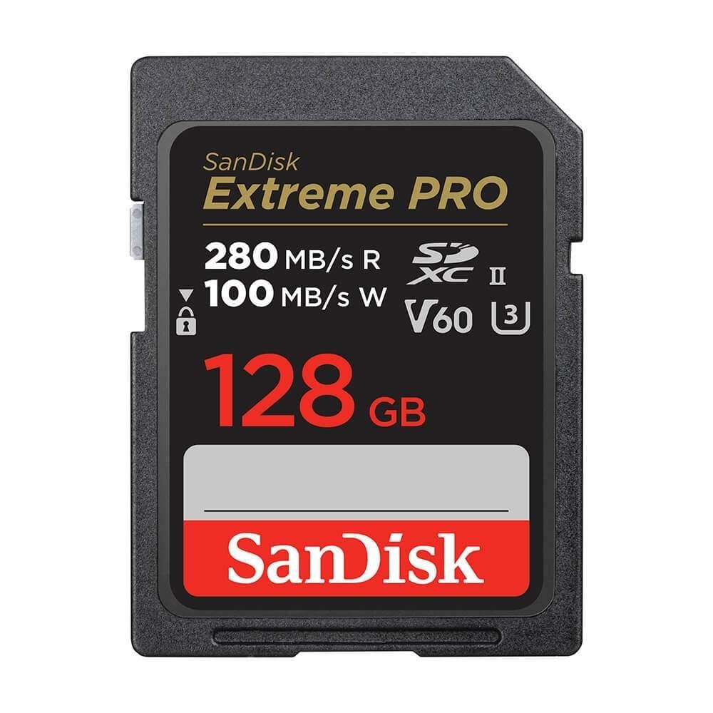 SANDISK SANDISK SD Extreme Pro 128GB 280MB/s V60 C10 UHS-II